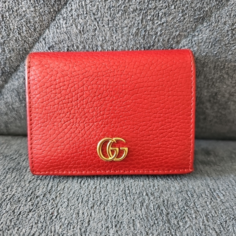 Gucci Red Leather Wallet